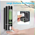 CITIPRO 400ml Wall Mount Soap Dispenser for Bathroom & Kitchen | Heavy Duty Liquid Shampoo, Hand Wash & Sanitizer Holder with Fitting Accessories | Black