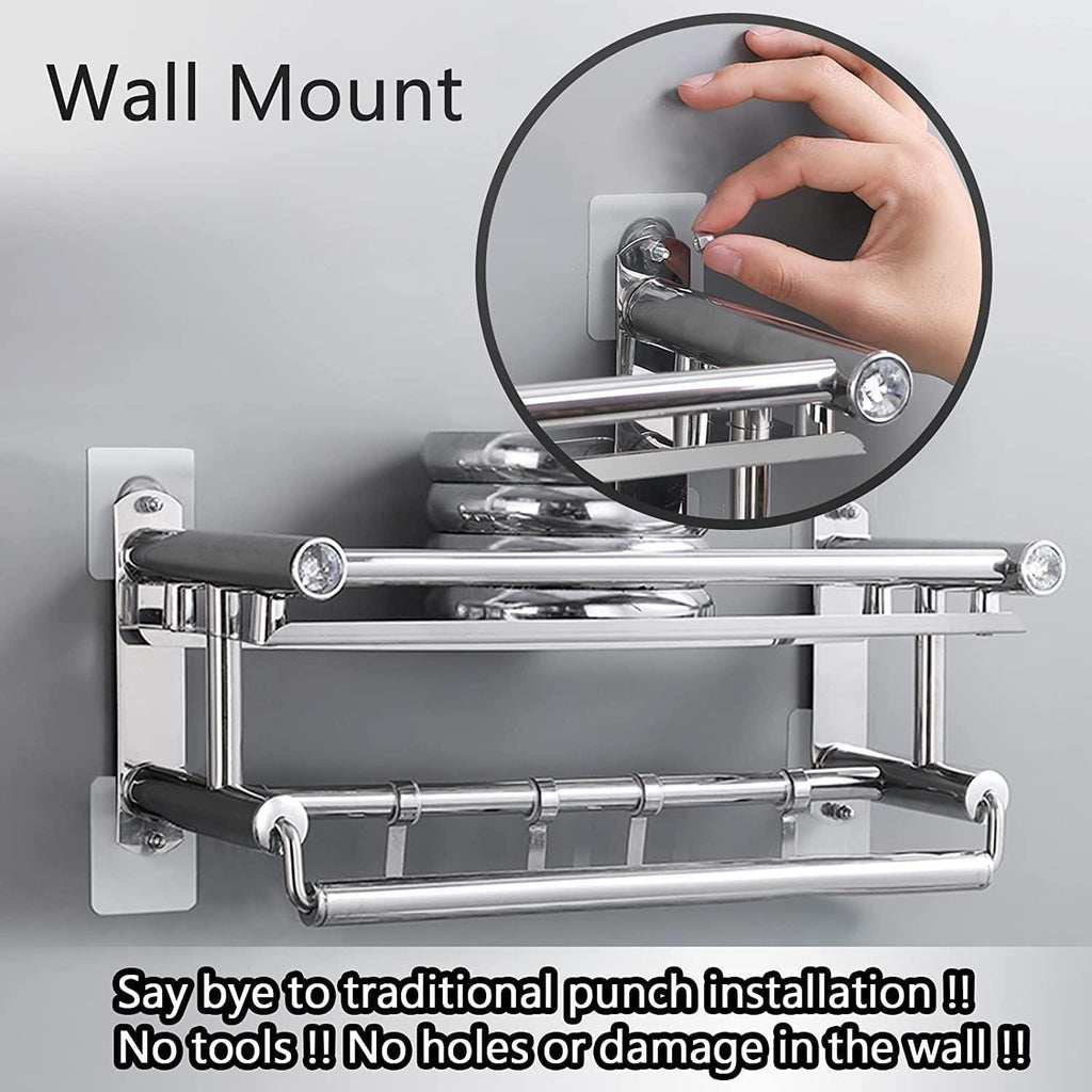 Wall Mount Screw Hooks for Kitchen Bathroom Bedroom Living Room (10 Pcs) install easily with heavy-duty adhesive—just press onto the wall. No tools, no holes, and no wall damage required for secure installation.