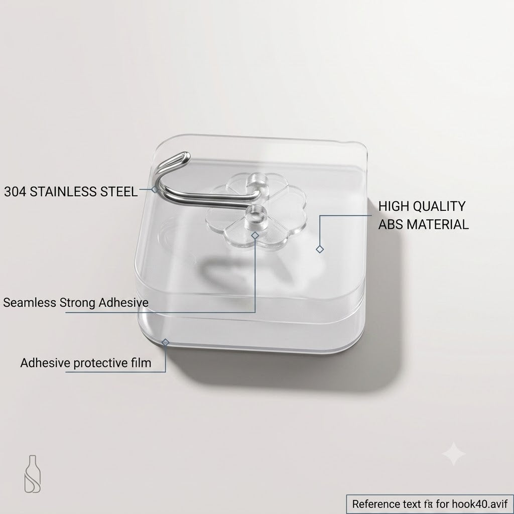 Multi-Purpose Adhesive Wall Hooks (30 Pack) – 304 Stainless Steel & Premium ABS Material for Kitchen, Bathroom, and Home, Without Drilling, Heavy Duty Extra Strong|🔥LIMITED TIME OFFER🔥