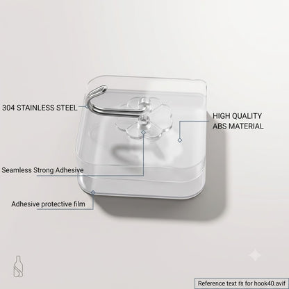 Multi-Purpose Adhesive Wall Hooks (30 Pack) – 304 Stainless Steel & Premium ABS Material for Kitchen, Bathroom, and Home, Without Drilling, Heavy Duty Extra Strong|🔥LIMITED TIME OFFER🔥
