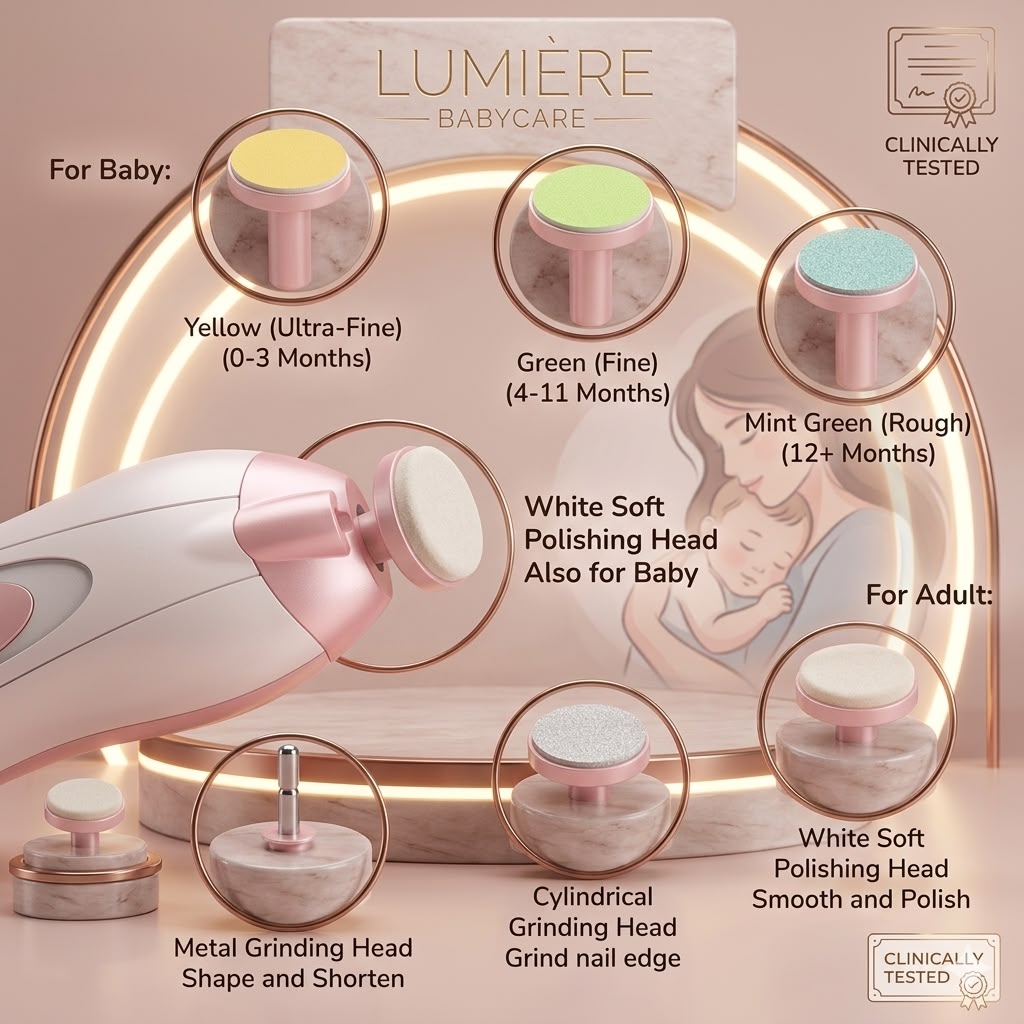 Electric Baby Nail Trimmer – Safe & Gentle Nail Care for Newborns & Toddlers