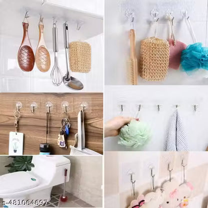 Multi-Purpose Adhesive Wall Hooks (30 Pack) – 304 Stainless Steel & Premium ABS Material for Kitchen, Bathroom, and Home, Without Drilling, Heavy Duty Extra Strong|🔥LIMITED TIME OFFER🔥