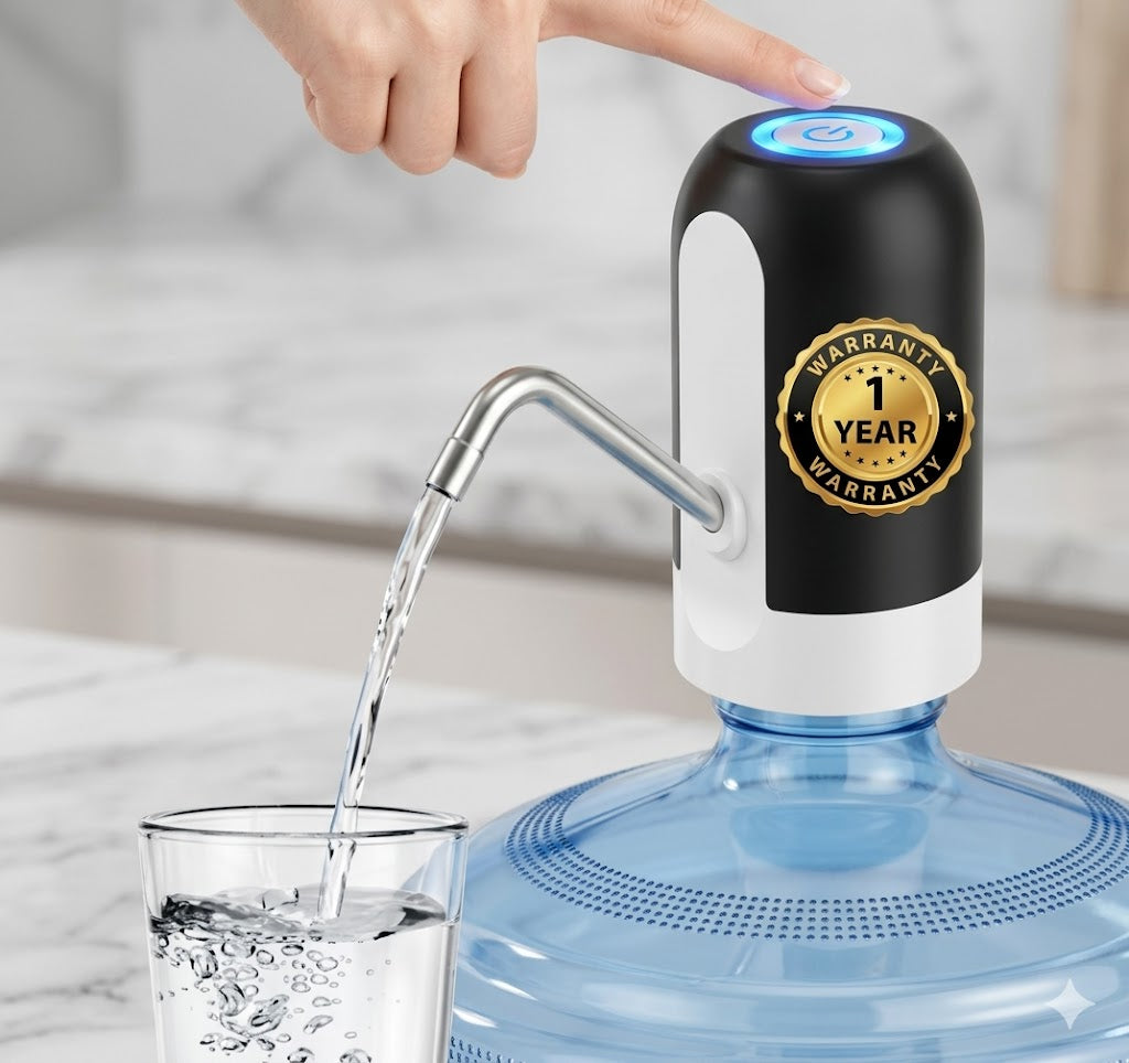 Premium Wireless Automatic Water& Oil Dispenser Bottle Pump – 1200mAh USB Rechargeable Portable  Dispenser for Home & Office with Food-Grade Silicone Hose & Stainless Steel Outlet for 20 litre Universal Bottles with Low Noise & High Efficiency